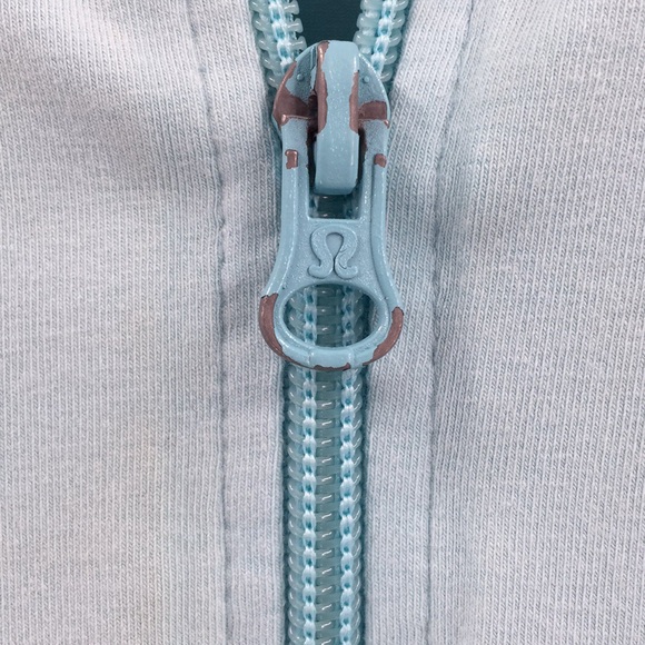 Lululemon Forme Jacket Cuffins Aqua Blue 4 - Picture 4 of 5